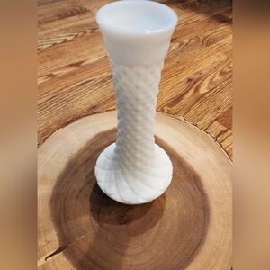 Vintage Milk Glass Bud Vase